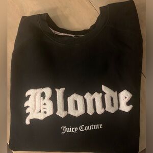 Brunette the Label X Juicy Couture collab BLONDE crewneck sweatshirt
